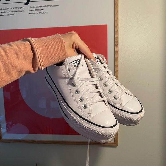 CONVERSE | low top platform leather - Picture 5 of 9